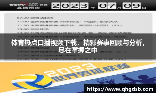体育热点口播视频下载，精彩赛事回顾与分析，尽在掌握之中